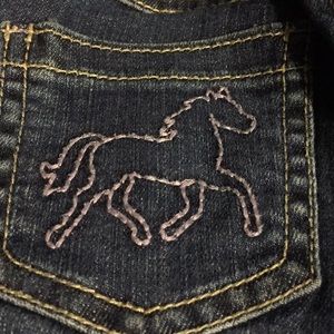 Girls Gymboree size 7 jeans w/horse embroidery